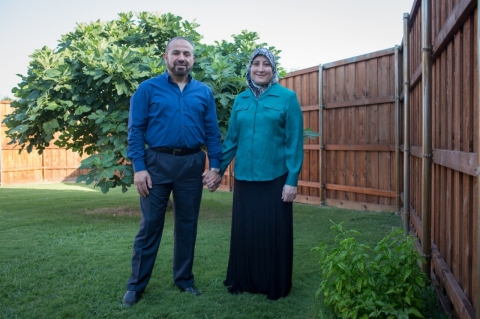 Ahmad Muhanna and his wife Reem Muhanna are plaintiffs in a legal case that the ACLU has against US Immigration (Mei-Chun Jau, ACLU of Southern California)